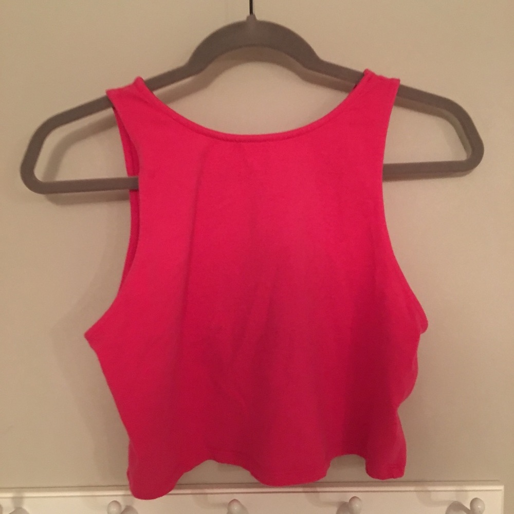 Pink Bow Crop Top